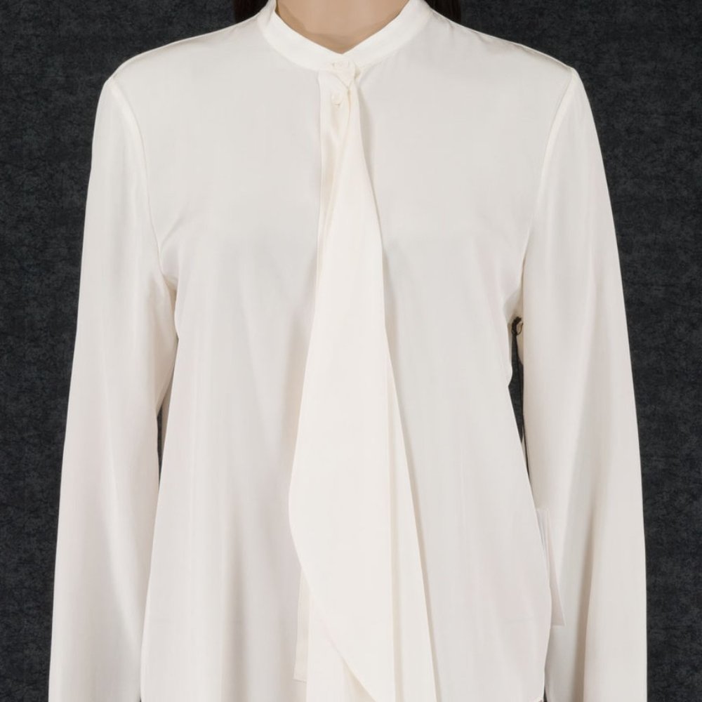 NWT DION LEE 100% SILK IVORY CIRCLE BLOUSE  Size US 4  AUS 8